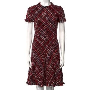 Alexander McQueen Tweed Fit-and-Flare Dress – Fits US 4–6